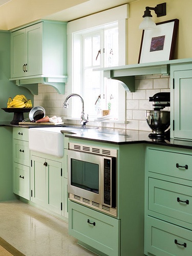 COLORFUL Painted kitchen cabinets – Homchick Stoneworks, Inc.